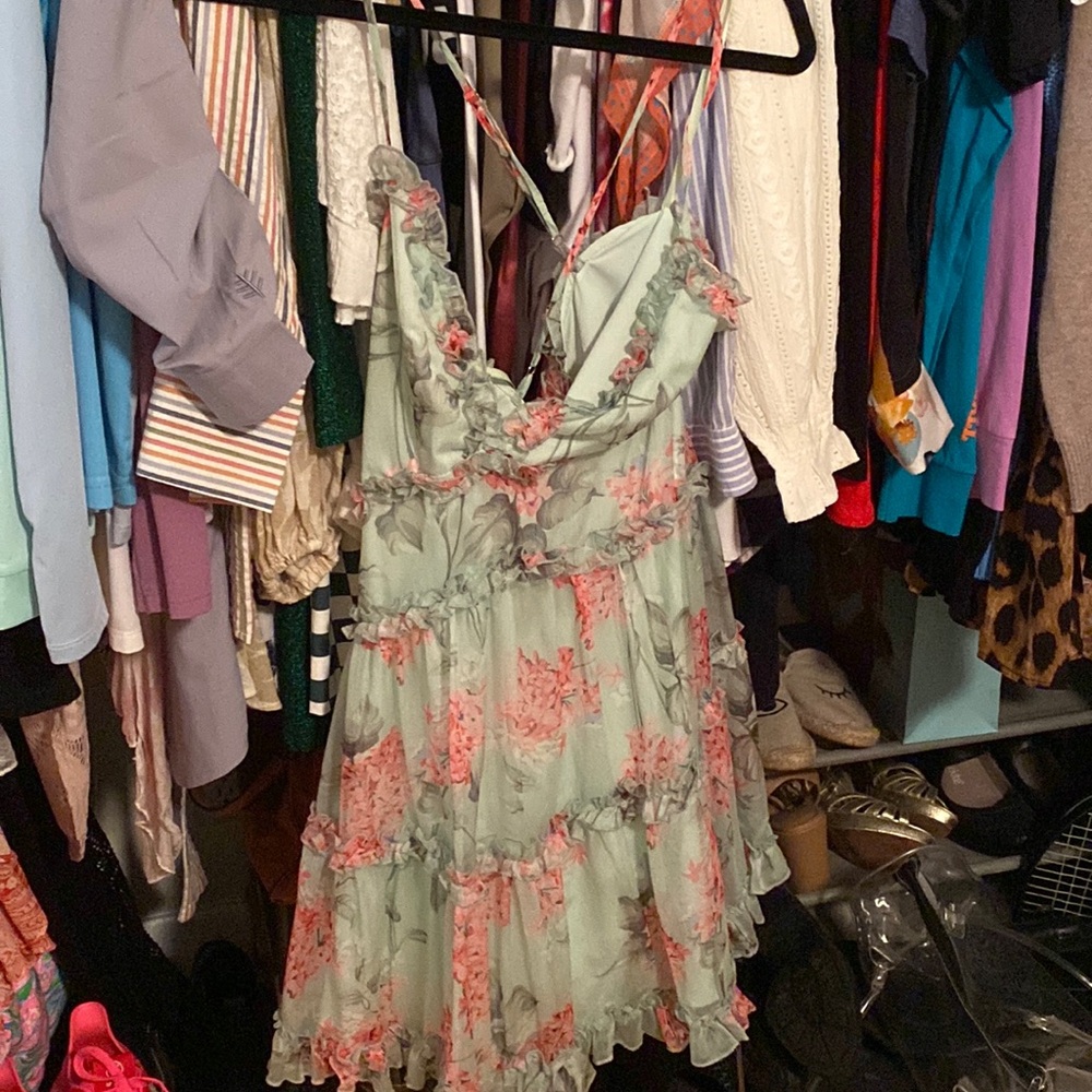 Edite Mode. Sensual floral dress.  Medium.